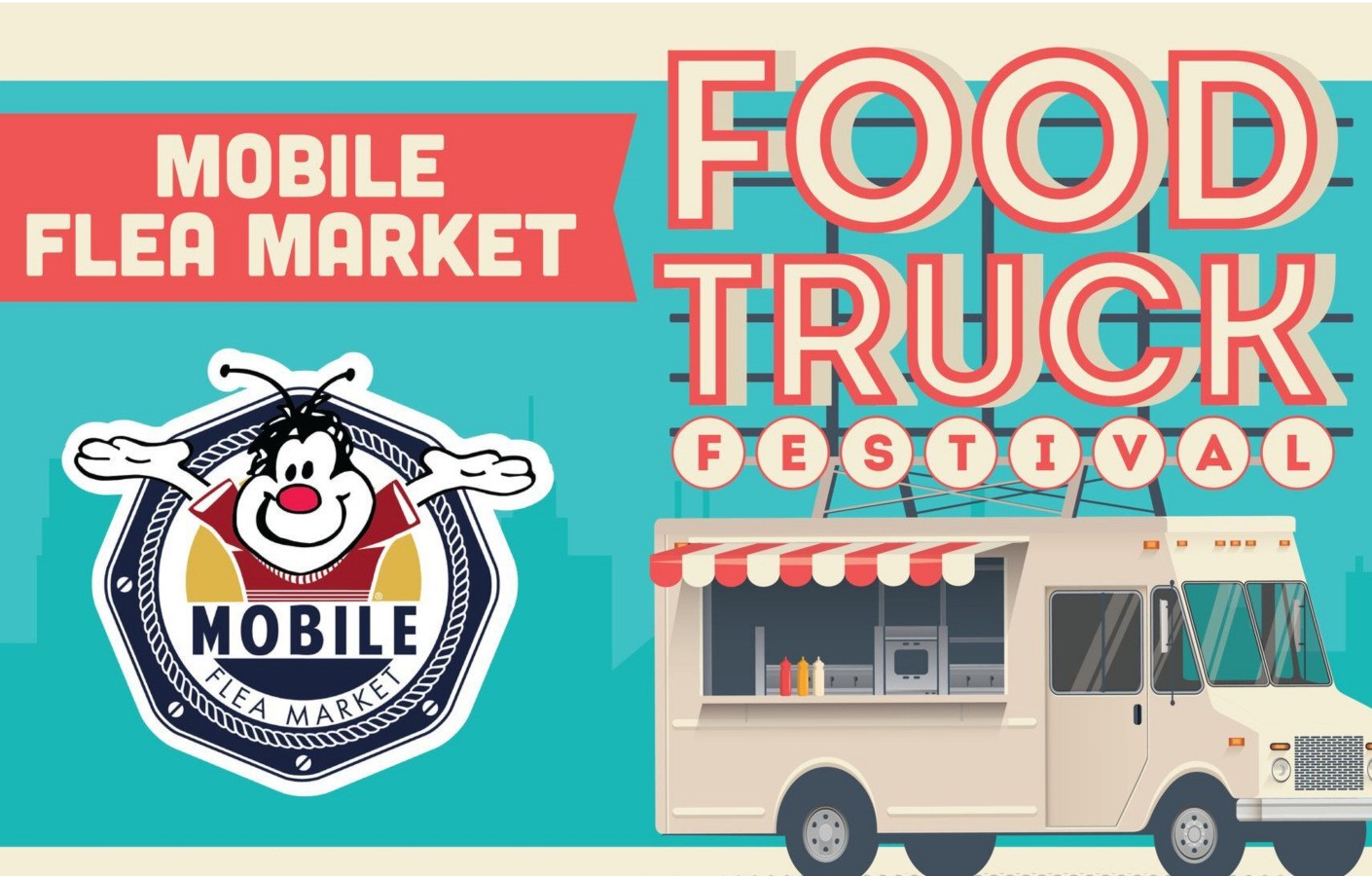 FOOD TRUCK FESTIVAL AT MOBILE FLEA MARKET