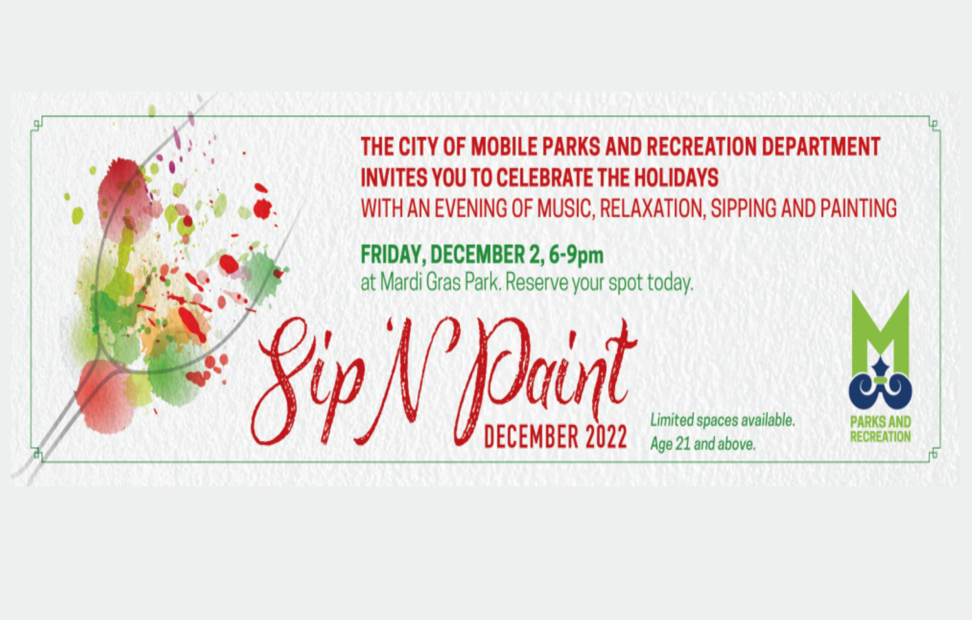 SIP N PAINT DECEMBER 2022   1666926792sipnpaintdec22flyer 