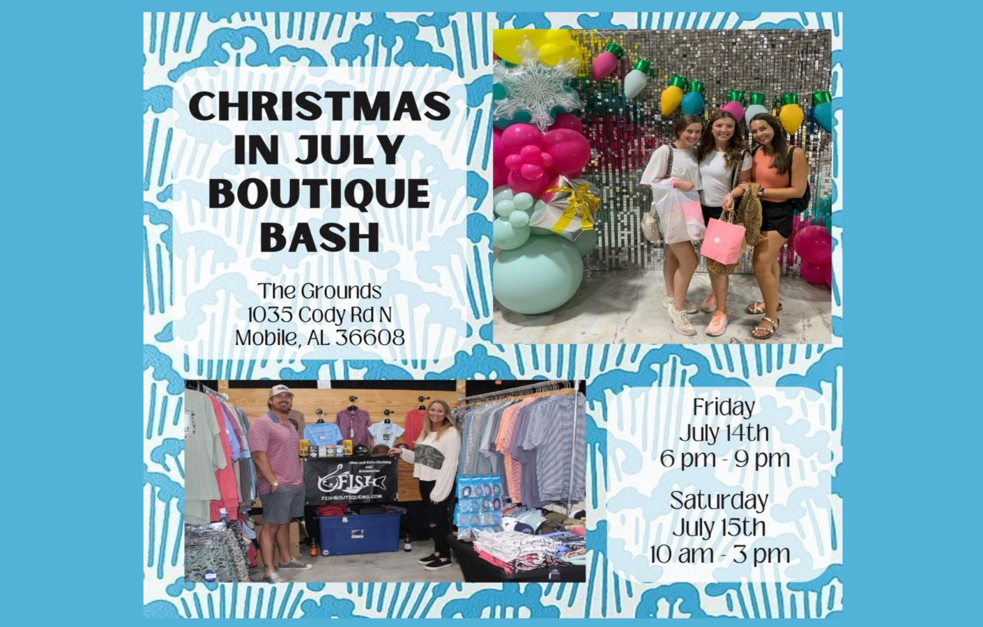 CHRISTMAS IN JULY BOUTIQUE BASH